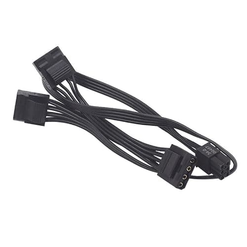 Image of lilila-ree for Corsair Modular Power Supply 6 Pin Male to 3X 4 Pin Molex Female Hard Drive Power Adapter Cable for BTC Mining Riser Card 20-in