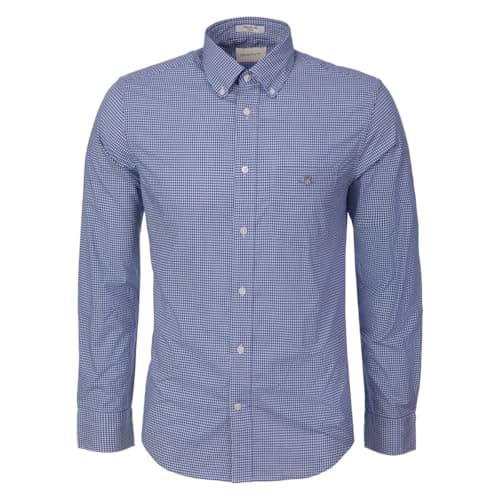Image of GANT Mens LS Gingham Sht Long Sleeve College Blue 436 L