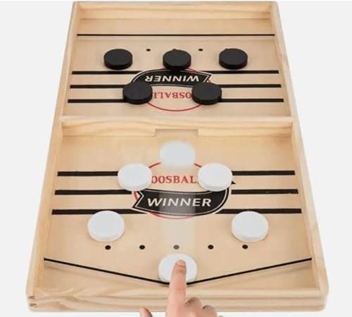 Image of Ibis Cable Sling Puck Game, Slingshot Hockey Game, Winner Board Game Toy, Funny Slingshot