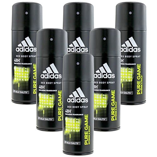 Image of Set 6 ADIDAS Deodorant Spray 150 Ml Pure Game Hygiene And Body Care