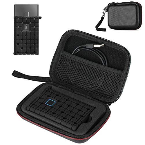 Image of ProCase Shockproof Carrying Case + Silicone Cover for Samsung T7 / T7 Touch Portable SSD External Solid State Drives (500GB 1TB 2TB), Hard Shell Travel Storage Organiser –Black