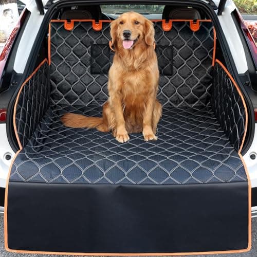 Image of KYG Car Boot Protector, Extra Long Waterproof, Nonslip, Boot Liner for Dogs, Side & Bumper Protection, Scratch-Proof & Durable Car Boot Liner Fits SUV Estate Avant Trunk 215 x 110 cm(84.6"x43.3")