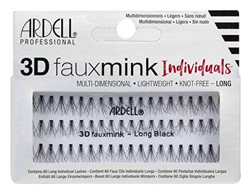 Image of Ardell 3D Fauxmink Individual False Eyelashes, Long Length, Lightweight, 60 Lashes (Pack of 1)