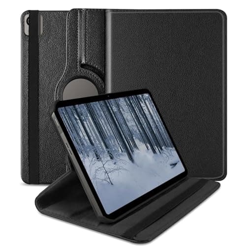 Image of World biz Case For Nokia T21 Tablet 10.36 Inch 2022, 360 Degree Rotation Protective Leather Cover, Auto Wake/Sleep, 10.36" Nokia Tablet T21 TA-1495 TA-1521 TA-1505 TA-1487 2022 Release (Black)