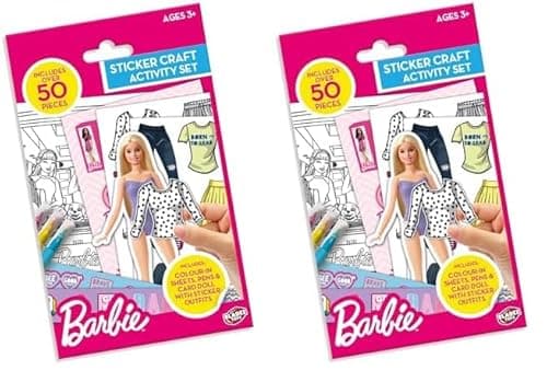 Image of BLADEZ Barbie Toyz Customizable Sticker Activity Set - 50pcs - Dolls, Stickers, Creative Accessories - Arts & Crafts Gifts For Girls