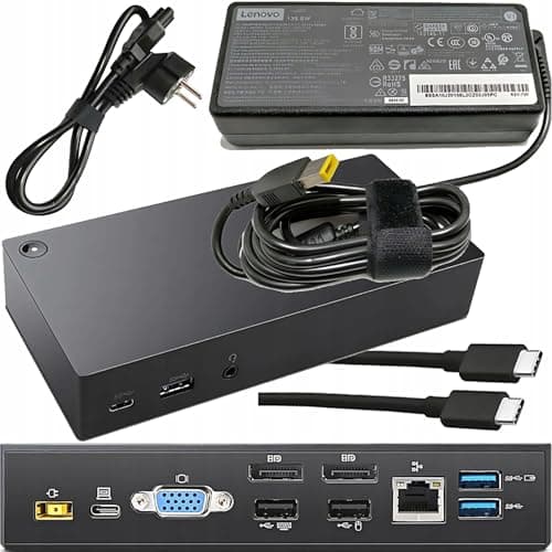 Image of Lenovo 40A9 ThinkPad USB-C Dock 40A90090UK (Refurbished)