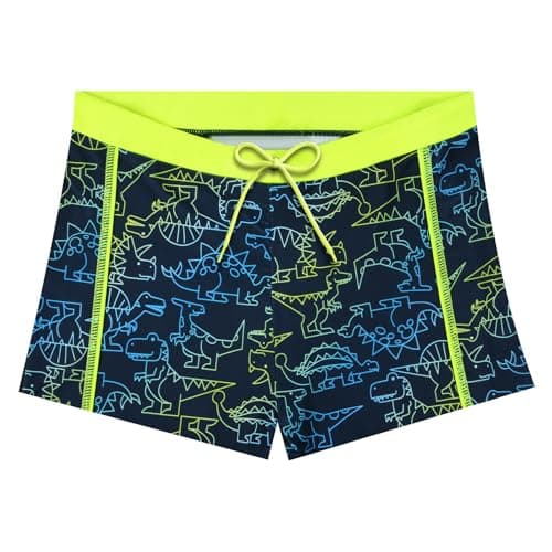 Image of AYESY Boys Swimming Shorts, Kids Swim Trunks, Swimwear Swimming Costume with Lined and Elastic Waistband,Quick Dry Beach Board Shorts for Age 7-14 Years Navy Blue