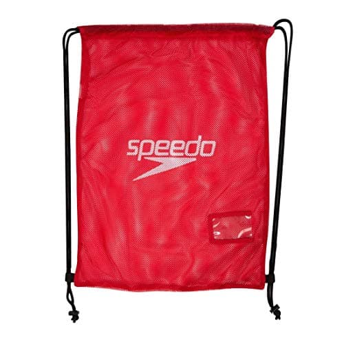 Image of Speedo Unisex-Adult Pool Mesh Bag | Kit Bag | Swim Bag Bag, Fed Red, One Size