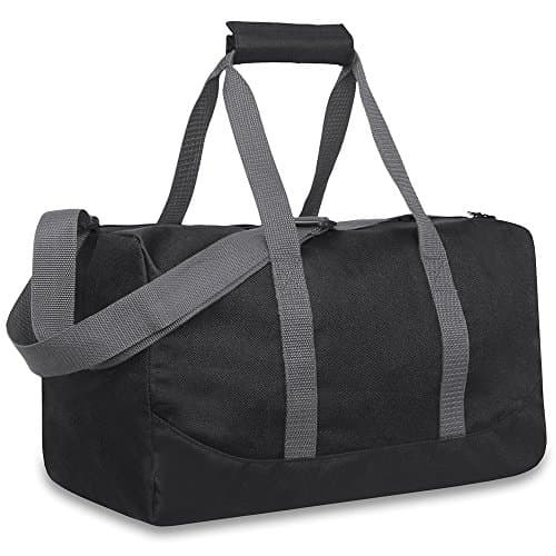 Image of Trail maker 30 Liter, 17 Inch Canvas Duffle Bags for Men and Women -Travel Weekender Overnight Carry-On Shoulder Duffel Tote Bags (Black)