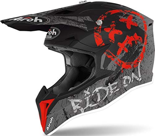 Image of Airoh HELMET WRAAP SMILE RED MATT M