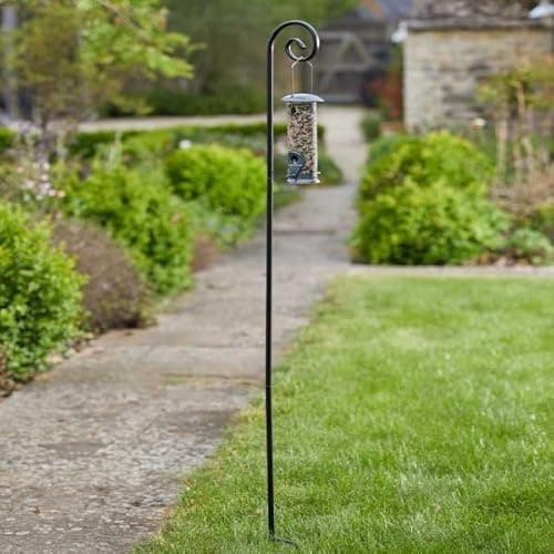 Image of Garden Mile Traditional Wild Bird Feeding Station - Durable and Stylish Tree Look Hanging Bird Feeders of Peanuts, Fat Balls, Suet and Seed With Mesh Food Tray And Water Bath (1 arm)