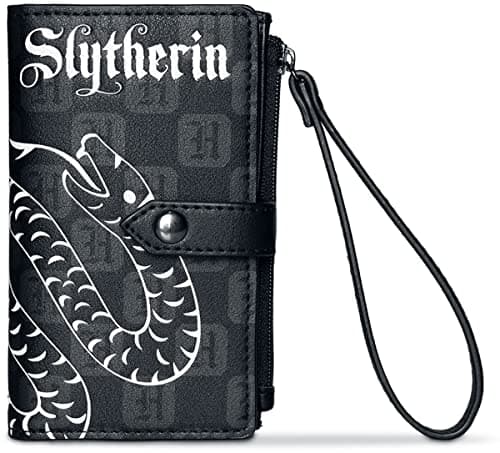 Image of Harry Potter Wizards Unite - Slytherin Wallet Women's Wallet Black, Black, Standard, Classic