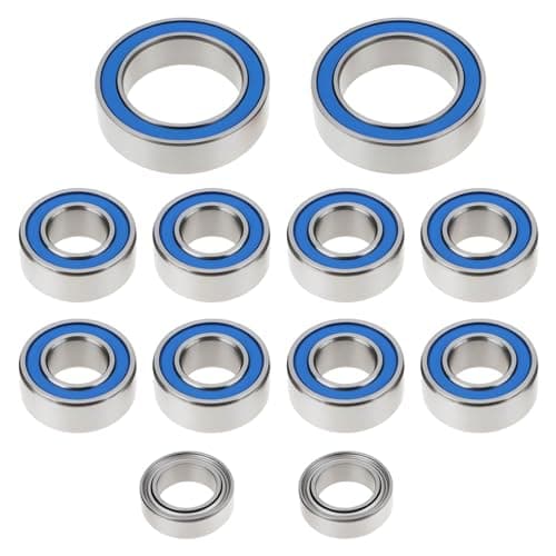 Image of Briny River 12Pcs RC Diff Bearings Set 5x10x4mm, 10x15x4mm, 5x8x2.5mm Compatible with Team Associated B7, B7D, B6.4, B6.3, B6.2 & B6.1