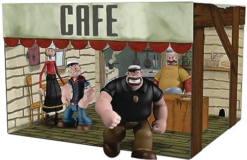 Image of Popeye Mezco Toys 5 Points Action Figures Deluxe Box Set 9 cm, Multicolor, One Size (18060)