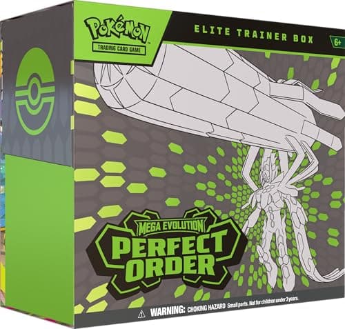Image of Pokémon TCG: Mega Evolution—Perfect Order Elite Trainer Box (1 Full-Art Promo Card, 9 Booster Packs & Premium Accessories)