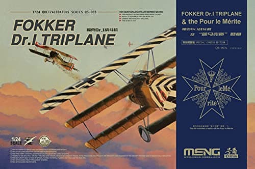 Image of MNGQS003S 1:24 Meng Fokker Dr.I Triplane with Pour le Merite Medal [Special Edition] [Model Building KIT]