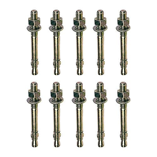 Image of M12 x 150mm Through Bolt Wall Anchor Bolts - 10 Pack