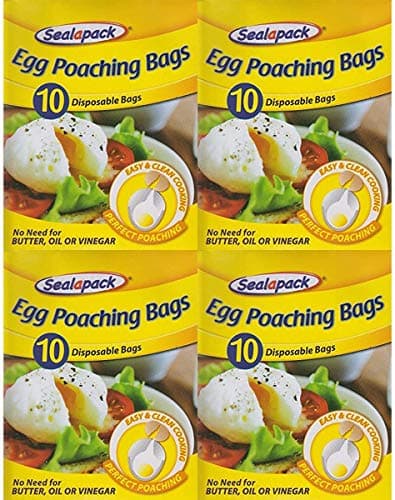 Image of Sealapack 80 x Disposable Egg Poaching Bags Perfect Poachies Easy Clean