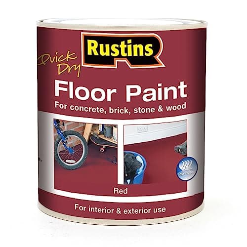 Image of RUSTINS Quick Dry Floor Paint Red 1ltr