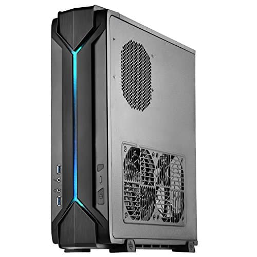 Image of SilverStone SST-RVZ03B - Raven Mini-ITX Gaming Computer Case, RGB, black