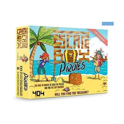 Image of Asmodee 404 Games | Escape Box: Pirates | Board Game | Ages 8-12 | 2-5 Players | 45 Min Playtime