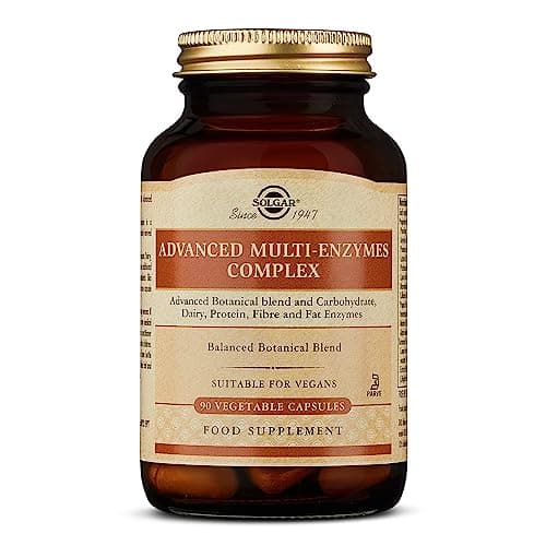Image of Solgar Advanced Multi-Enzyme Complex Vegetable Capsules, Pack of 90 - For Improved Digestion and Food Absorption - Naturally Derived Enzymes - Vegan and Kosher