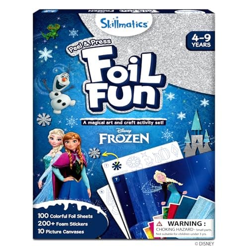 Image of Skillmatics Foil Fun - Disney Frozen, Mess-Free Art for Kids, Craft Kits & Supplies, DIY Creative Activity, Travel Toys, Gifts for Fans of Elsa, Anna, Olaff, Girls, Boys, Ages 4, 5, 6, 7, 8, 9
