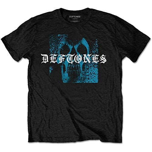 Image of Deftones Static Skull Official Tee T-Shirt Mens Unisex (X-Large) Black