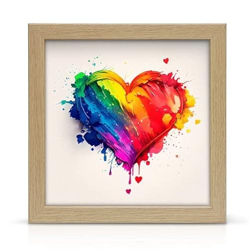 Image of 40x40cm Oak Wood Effect Square Picture Frames | Handmade Large Poster/Photo Frame for Wall Mount | Landscape or Portrait Display | various sizes are available |