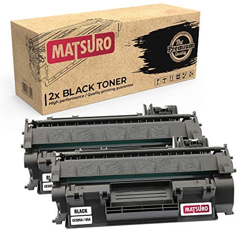 Image of Matsuro Original | Compatible Toner Cartridge Replacement for HP CE505A 05A (2 BLACK)
