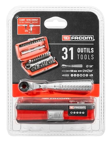 Image of FACOM - 31-piece 1/4 Ratchet bit Set - 1/4 Inch Size - R. PEJ31PB