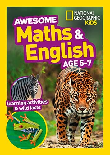 Image of Awesome Maths and English Age 5-7: Ideal for use at home (National Geographic Kids)