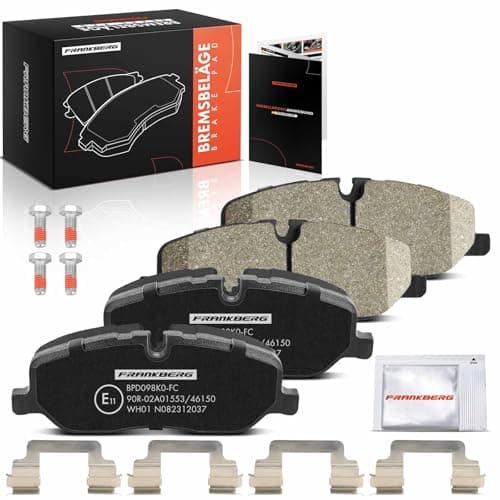 Image of Frankberg Brake Pad Set incl. 4x Pads Front Compatible with Discovery III L319 Rang.e Rove.r Sport L320 Rang.e Rove.r III L322 Replace# LR019618, SFP500010