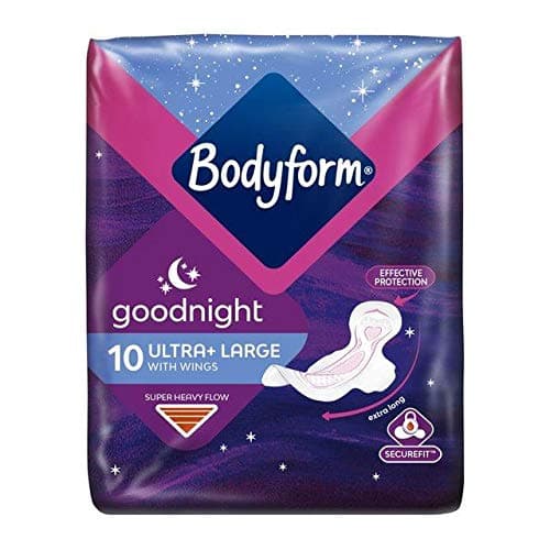 Image of Bodyform Ultra Goodnight with Wings 10 per Pack Case of 4