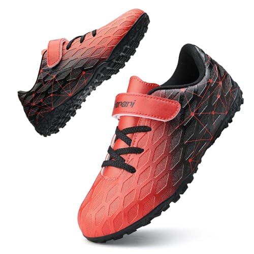 Image of Boys Football Boots Kids Girls Soccer Shoe Athletics Training Sport Futsal Shoes Firm Ground Astro Turf Trainers Teenager Indoor Outdoor Profession Competition Football Shoes for Unisex