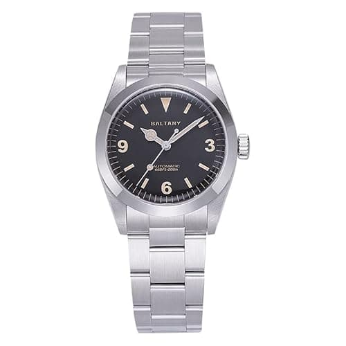 Image of NIADI 1963 Explorer Homage Watches Tropical Dial 200M Waterproof 316L Stainless Steel Bracelet NH38 Automatic Retro Watches, V 2, Retro