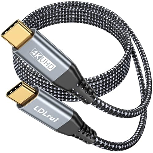 Image of 1.8M USB C to USB C Display Cable, 4K Video Output, 20Gbps Data Transfer & 100W PD Charging, USB 3.2 Gen 2x2 Cord for MacBook, iPhone 16/15, Samsung S24, Arzopa & Yodoit Type-C Portable Monitors