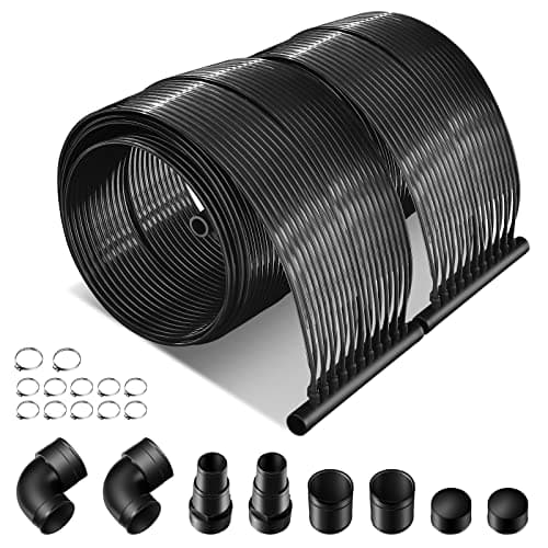 Image of COSTWAY Solar Pool Heater, 3/5/6x0.75m Solar Heating Panels with Complete Connecting Kits, Weatherproof PE Swimming Pool Heating System for 12900L/21500L/25800L Inground & Above Ground Pool (3x0.75m)
