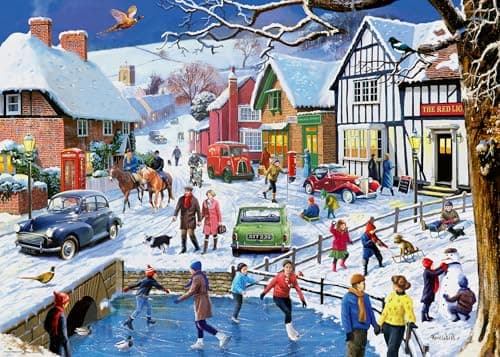 Image of Ravensburger Leisure Days No.3 The Winter Village 1000 Piece Jigsaw Puzzles for Adults and Kids Age 12 Years Up