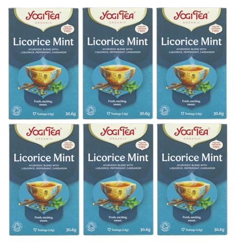 Image of Case of 6 Yogi Tea Licorice Mint 17 Tea Bags