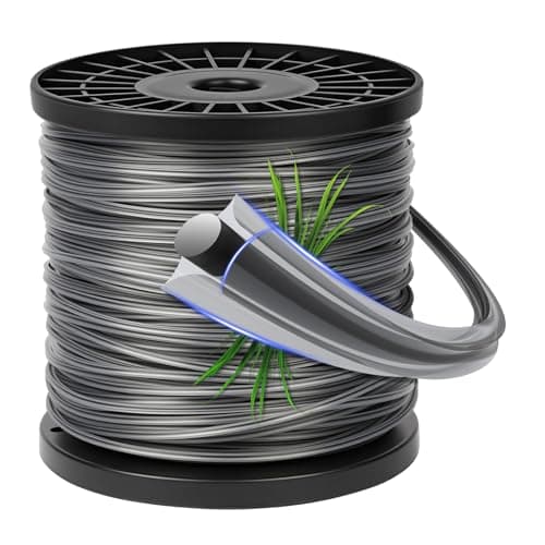 Image of vsshe Strimmer Line, 2.4mm x 100m Universal Five Pointed Star Nylon Strimmer Wire, Professional Heavy Duty Nylon Strimmer Wire, for Park Garden Field Lawn, Fits Most Standard Models