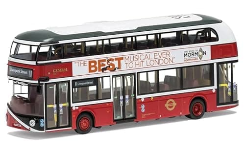 Image of 1:76 Finished Product for Corgi for New Routemaster, Go-Ahead London, for Heritage General Livery, 11 Liverpool Street Car Pre-built Model Bus