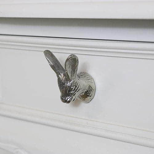Image of Melody Maison Silver Rabbit Head Drawer Knob