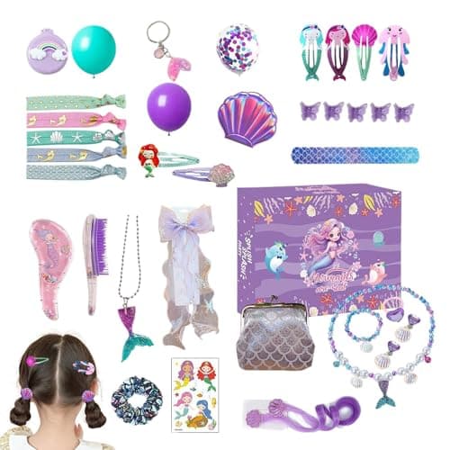 Image of Girl Accessories Advente Calendar 2025, 24 Days Christmas Calendar With Beautiful Cute Dress-Up Jewelry Accessories & Headgears, For Kids Girls Daughter Granddaughter