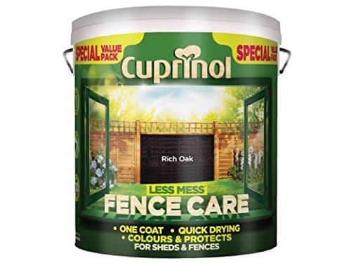 Image of Cuprinol LMFCRO6L 6 Litre Less Mess Fence Care - Rich Oak