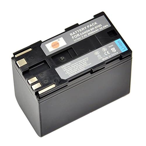 Image of DSTE BP-970G BP-975 Rechargeable Li-ion Battery Compatible For Canon XLH1, XHG1, XHA1, XL2, XM2, XH G1S, XH A1S, XL H1S, XL H1A, XF305, XF300, XF105, XF100 Digital Camera