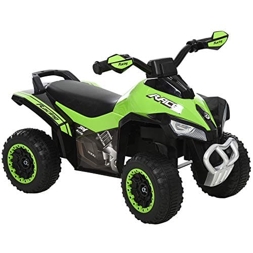 Image of HOMCOM No Power Ride on Car Toddler Kids Walker Foot To Floor Slider w/Music Lights for 18-36 Months Green