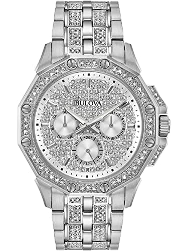 Image of Bulova Men Multi Dial Quartz Watch with Stainless Steel Strap 96C134