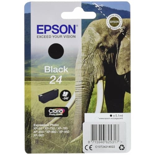 Image of EPSON Elephant Ink Cartridge for Expression Photo XP-960 Series - Black