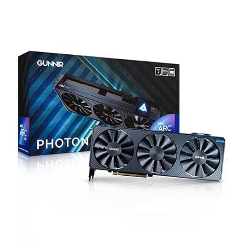 Image of WEELIAO GUNNIR Intel Arc A750 Photon 8G OC Black Graphics Card,2400 Mhz Video Card,8GB 256-bit GDDR6,PCIE4.0,1 HDMI,3 DP,3 Fans,TBP 285W